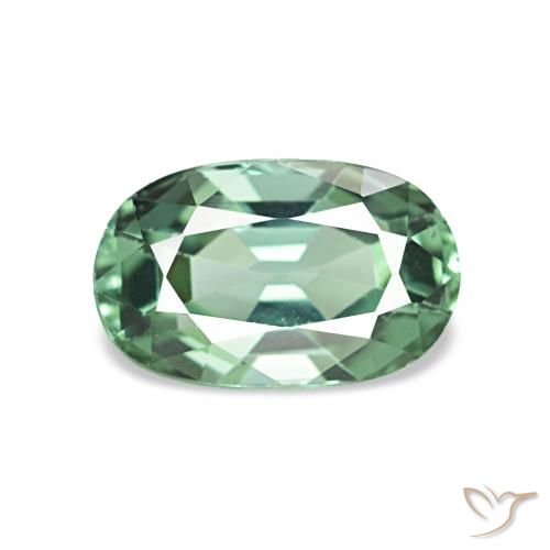 1.11ct Helles Mintgrün Turmalin, Oval, VVS-VS