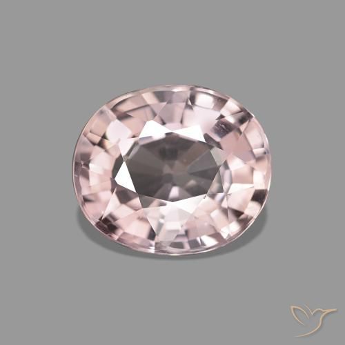 1.50ct hellrosa Turmalin, Oval, VS