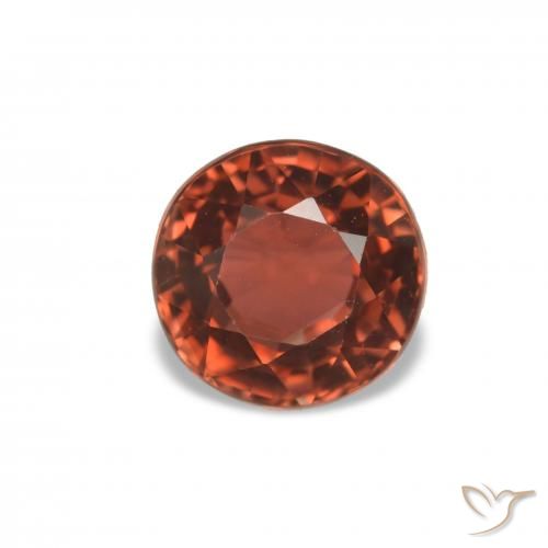 1.70ct Mittelrot Turmalin, Runden, VVS