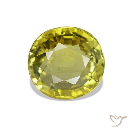 1.73ct Warmes Erdgrün Turmalin, Oval, VVS