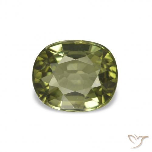 1.66ct Warmes Waldgrün Turmalin, Oval, VVS-VS