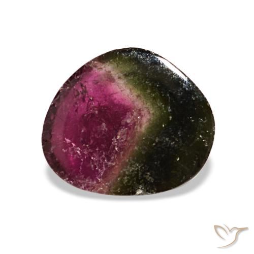2.33ct Mehrfarbiger Turmalin, Trillion, Transparent