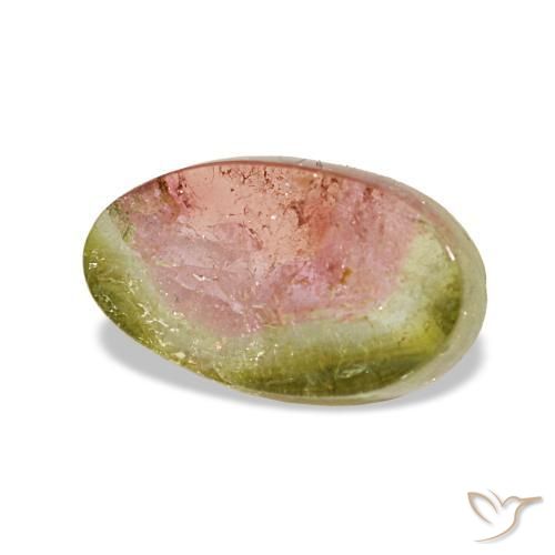 1,74 ctw natürlicher mehrfarbiger Turmalin, Oval Schliff, Transparent