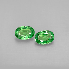  ct natürliche grüner Tsavorit-Edelsteine, Oval Schliff, VS