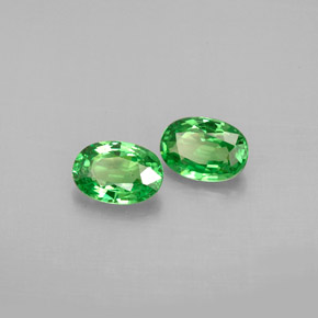  ct natürliche grüner Tsavorit-Edelsteine, Oval Schliff, VS