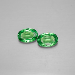  ct natürliche grüner Tsavorit-Edelsteine, Oval Schliff, VVS-VS