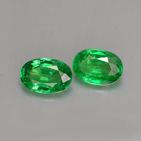  ct natürliche grüner Tsavorit-Edelsteine, Oval Schliff, VVS-VS