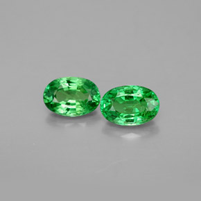  ct natürliche grüner Tsavorit-Edelsteine, Oval Schliff, VS