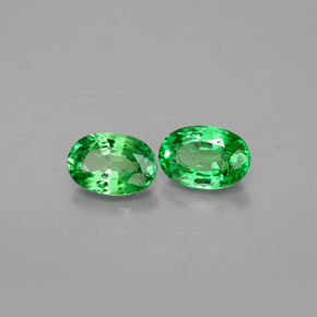  ct natürliche grüner Tsavorit-Edelsteine, Oval Schliff, VS