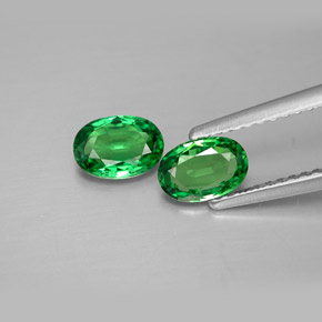  ct natürliche grüner Tsavorit-Edelsteine, Oval Schliff, VVS-VS