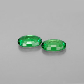  ct natürliche grüner Tsavorit-Edelsteine, Oval Schliff, VVS-VS