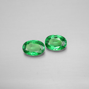  ct natürliche grüner Tsavorit-Edelsteine, Oval Schliff, VS-SI