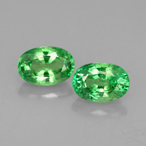  ct natürliche grüner Tsavorit-Edelsteine, Oval Schliff, VS