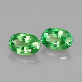  ct natürliche grüner Tsavorit-Edelsteine, Oval Schliff, VS