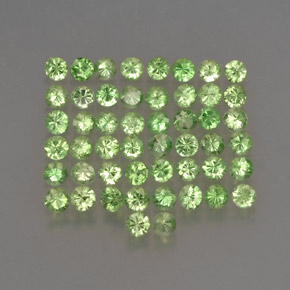  ct natürliche grüner Tsavorit-Edelsteine, Rundschliff, VS