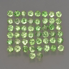  ct natürliche grüner Tsavorit-Edelsteine, Rundschliff, VS