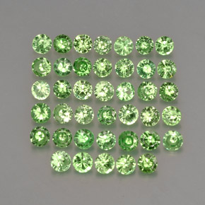  ct natürliche grüner Tsavorit-Edelsteine, Rundschliff, VS