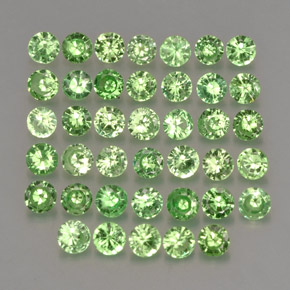  ct natürliche grüner Tsavorit-Edelsteine, Rundschliff, VS