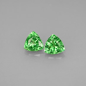  ct natürliche grüner Tsavorit-Edelsteine, Trillion, VS-SI