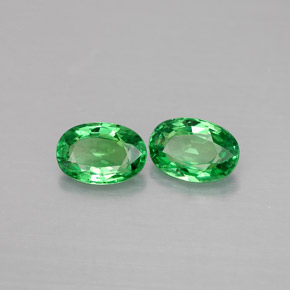  ct natürliche grüner Tsavorit-Edelsteine, Oval Schliff, VVS-VS