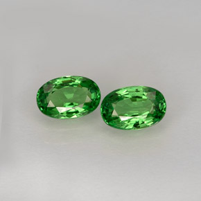  ct natürliche grüner Tsavorit-Edelsteine, Oval Schliff, VVS-VS