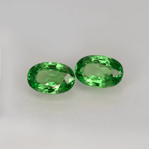  ct natürliche grüner Tsavorit-Edelsteine, Oval Schliff, VVS-VS