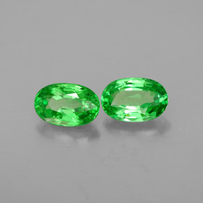  ct natürliche grüner Tsavorit-Edelsteine, Oval Schliff, VS