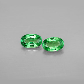  ct natürliche grüner Tsavorit-Edelsteine, Oval Schliff, VS