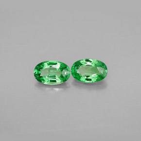  ct natürliche grüner Tsavorit-Edelsteine, Oval Schliff, VS