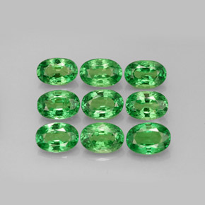  ct natürliche grüner Tsavorit-Edelsteine, Oval Schliff, VS