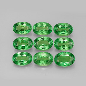  ct natürliche grüner Tsavorit-Edelsteine, Oval Schliff, VS