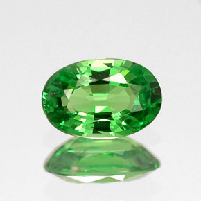 0,53 ctw natürlicher grüner Tsavorit, Oval Schliff, VVS
