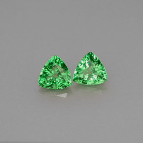  ct natürliche grüner Tsavorit-Edelsteine, Trillion, VS