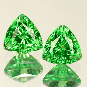  ct natürliche grüner Tsavorit-Edelsteine, Trillion, VS