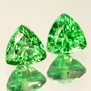  ct natürliche grüner Tsavorit-Edelsteine, Trillion, VS