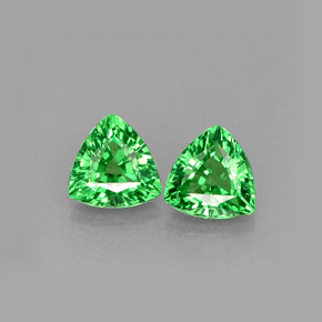  ct natürliche grüner Tsavorit-Edelsteine, Trillion, VS-SI