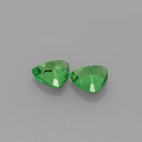  ct natürliche grüner Tsavorit-Edelsteine, Trillion, VS-SI