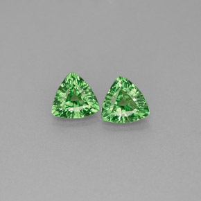  ct natürliche grüner Tsavorit-Edelsteine, Trillion, VS