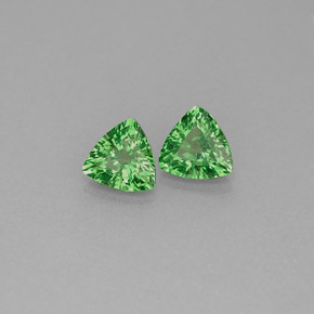  ct natürliche grüner Tsavorit-Edelsteine, Trillion, VS