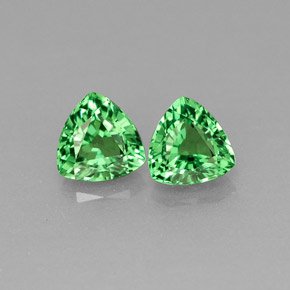 ct natürliche grüner Tsavorit-Edelsteine, Trillion, VS