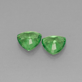  ct natürliche grüner Tsavorit-Edelsteine, Trillion, VS