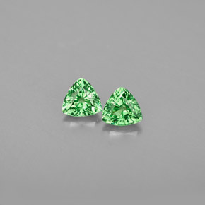  ct natürliche grüner Tsavorit-Edelsteine, Trillion, VS