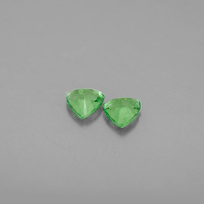  ct natürliche grüner Tsavorit-Edelsteine, Trillion, VS