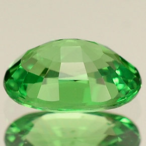 0,64 ctw natürlicher grüner Tsavorit, Oval Schliff, VVS