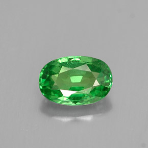 0,65 ctw natürlicher grüner Tsavorit, Oval Schliff, VS