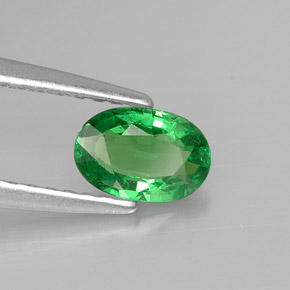 0,56 ctw natürlicher grüner Tsavorit, Oval Schliff, VS