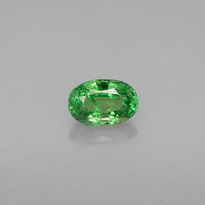 0,63 ctw natürlicher grüner Tsavorit, Oval Schliff, SI