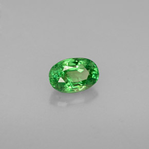 0,63 ctw natürlicher grüner Tsavorit, Oval Schliff, SI