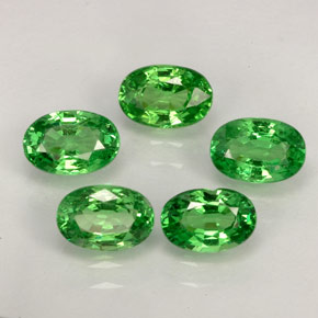  ct natürliche grüner Tsavorit-Edelsteine, Oval Schliff, VVS-VS