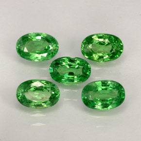  ct natürliche grüner Tsavorit-Edelsteine, Oval Schliff, VVS-VS
